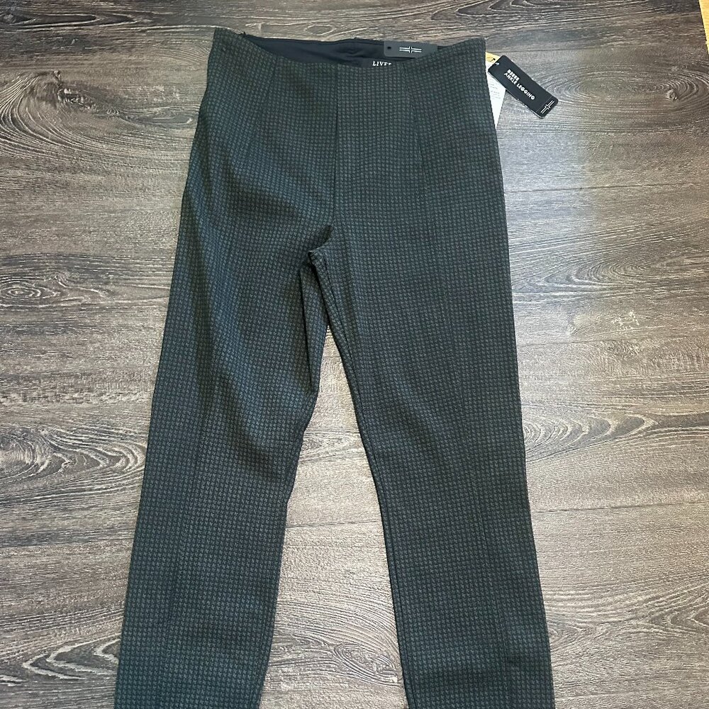 Reese ankle Liverpool leggings, 2/26 size, blk/olv hounds (color)